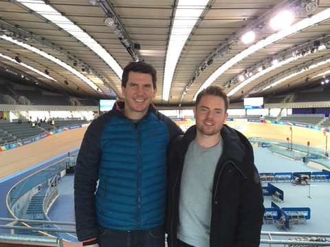 Team Haslams try out at Olympic Velodrome